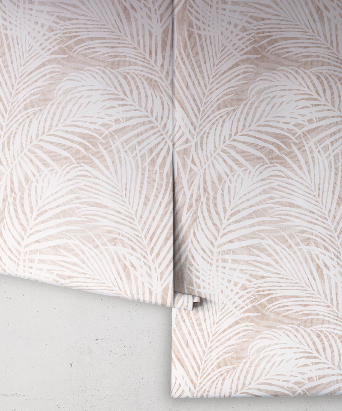 Laguna Palms Wallpaper, Vintage Blush