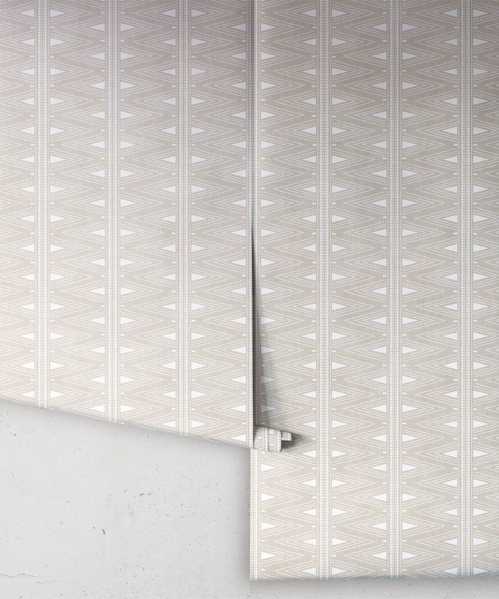 Mojave Village Wallpaper, Sand Linen