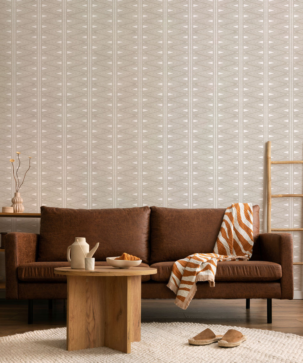 Mojave Village Wallpaper, Sand Linen