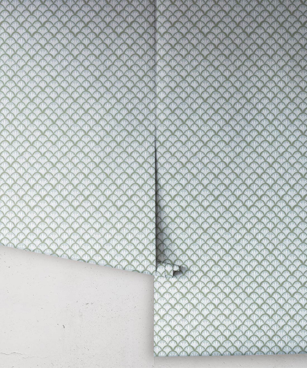 Moon Waves Wallpaper, Ferny Hazed Linens
