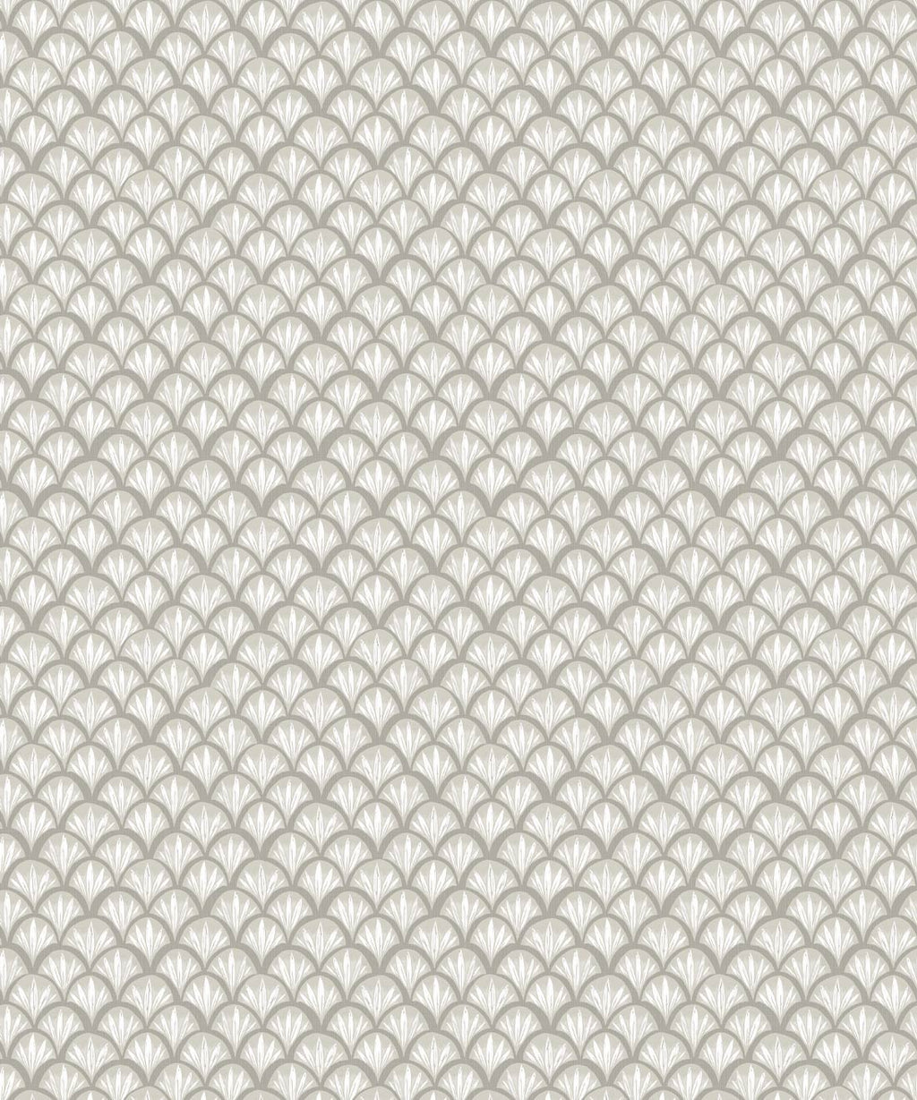 Moon Waves Wallpaper, Latte Linens