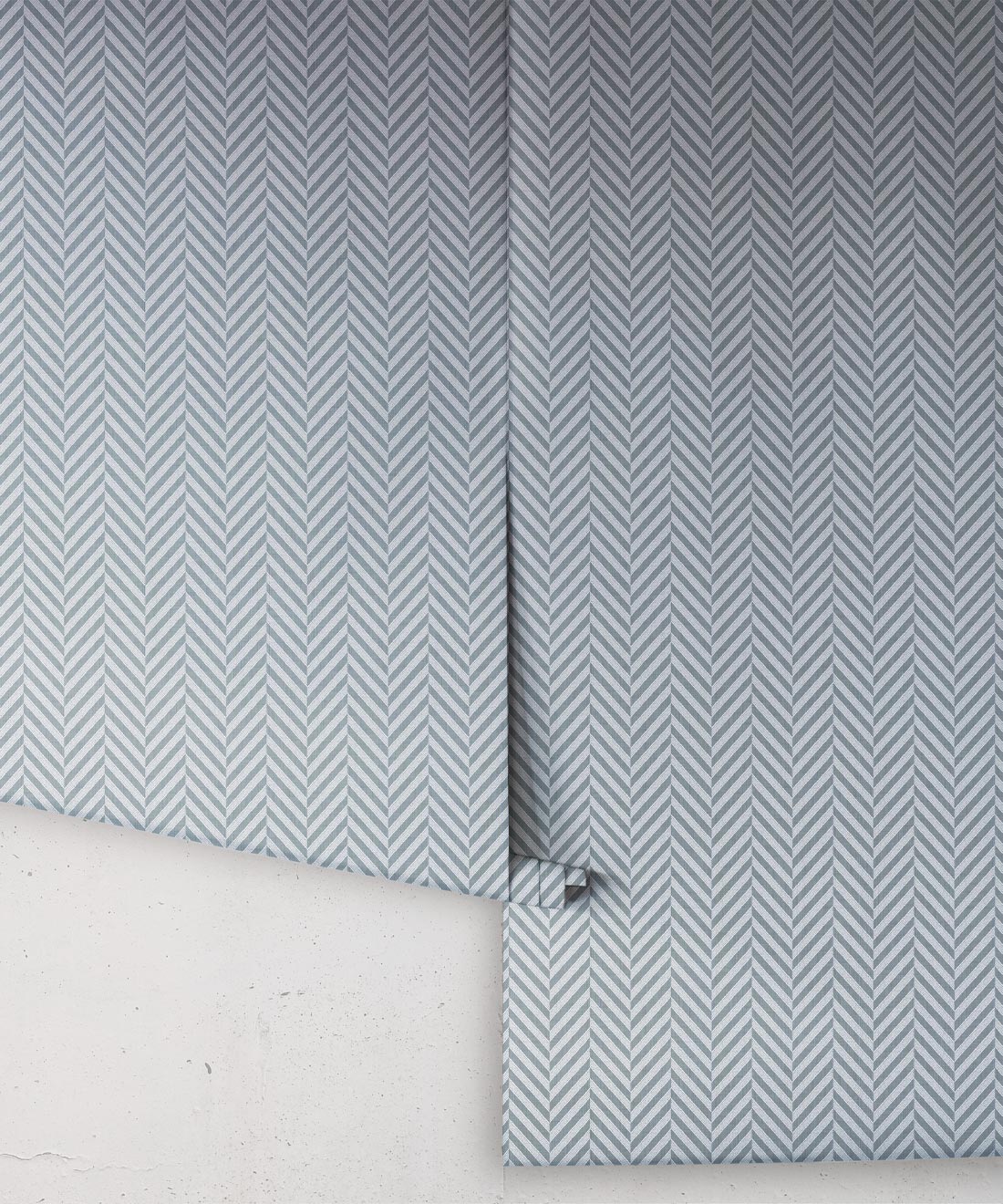 Mrs Jones Chevron Wallpaper, Bay
