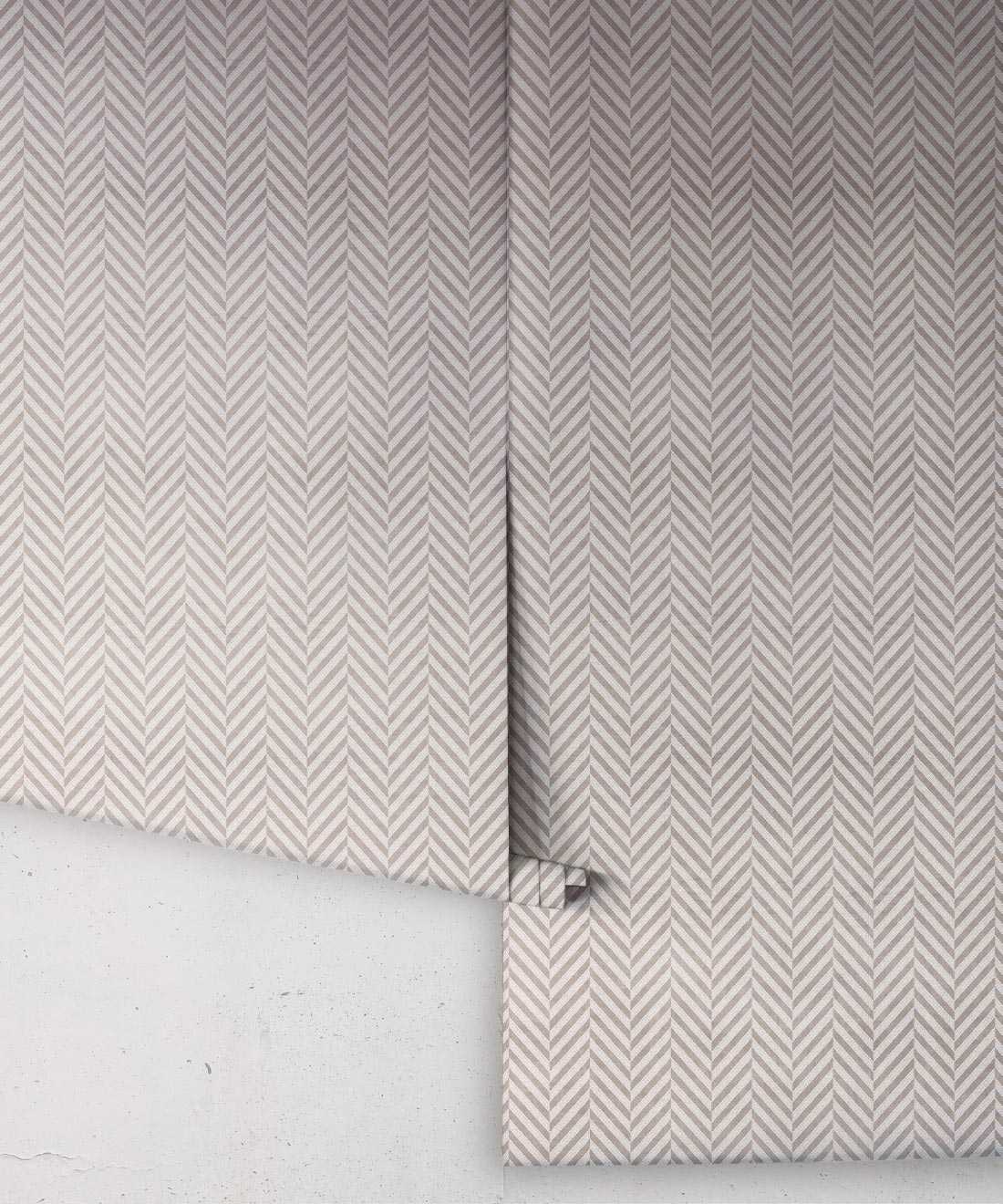 Mrs Jones Chevron Wallpaper, Grounded