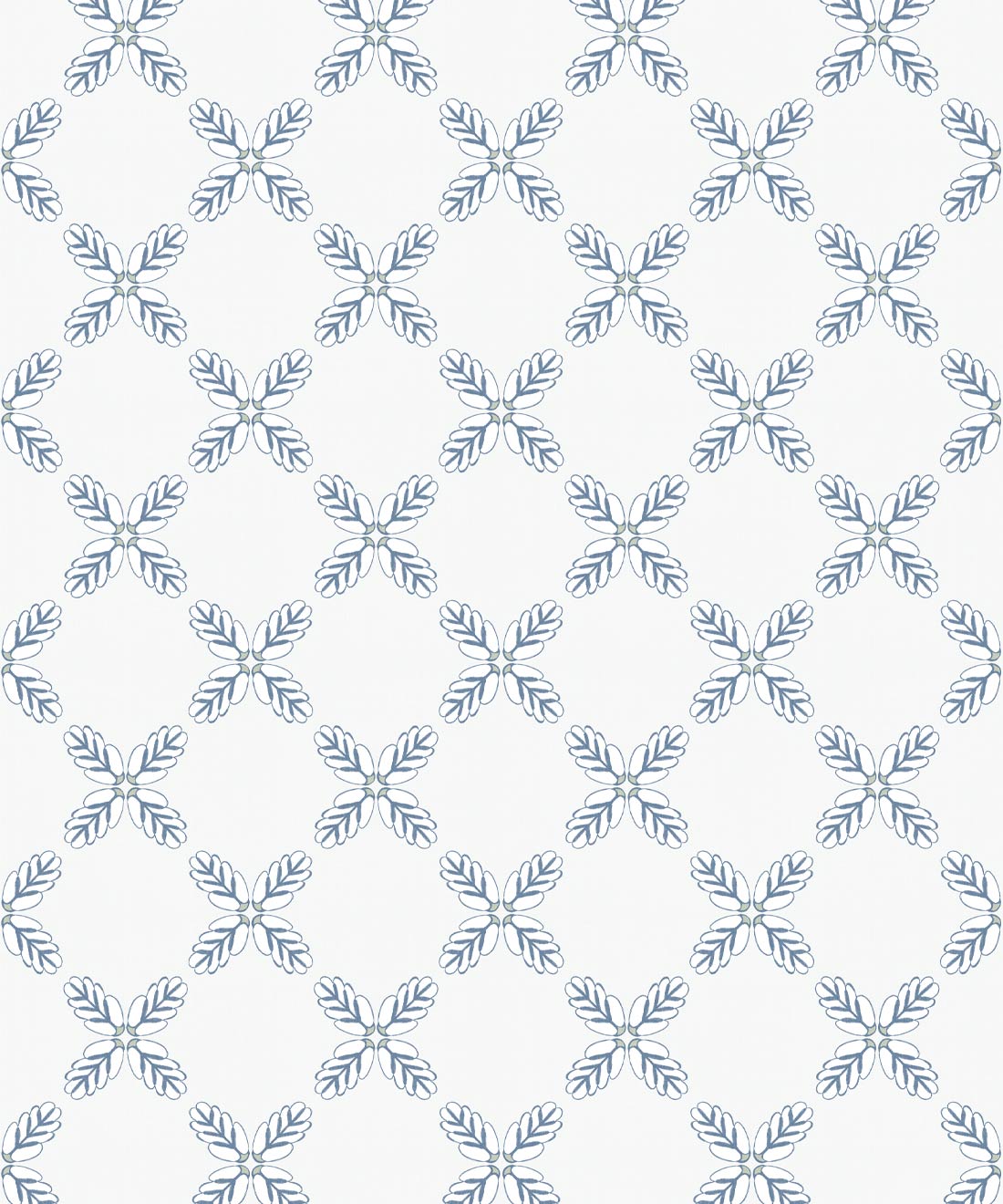 Lattice Wallpaper, Denim