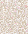 Linen Seagrass Wallpaper, Blush