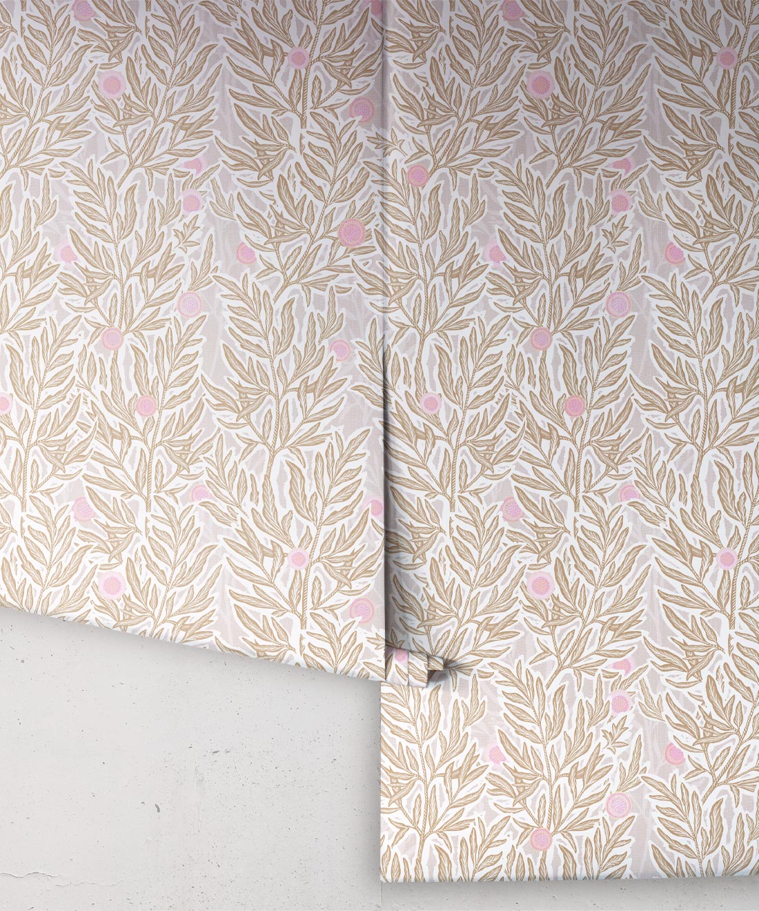 Linen Seagrass Wallpaper, Blush