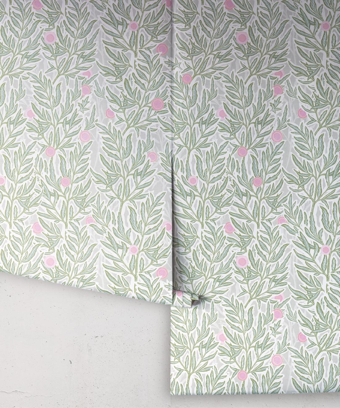 Linen Seagrass Wallpaper, Forest Jena