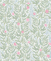 Linen Seagrass Wallpaper, Forest Papaya
