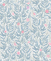 Linen Seagrass Wallpaper, Jena Blues