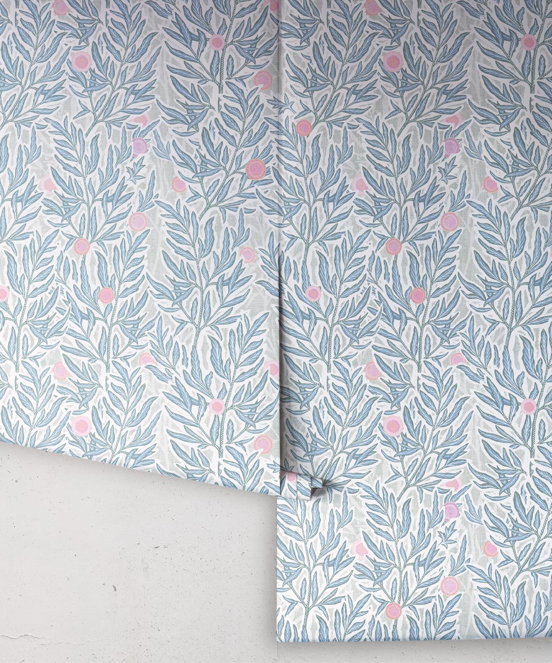 Linen Seagrass Wallpaper, Jena Blues