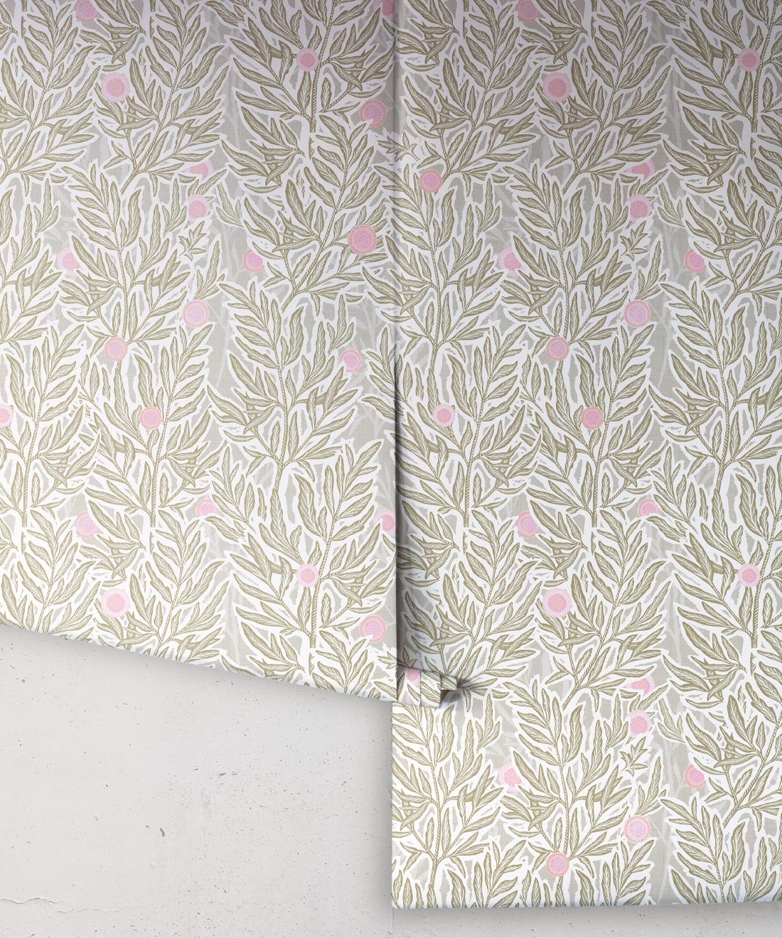 Linen Seagrass Wallpaper, Plaster