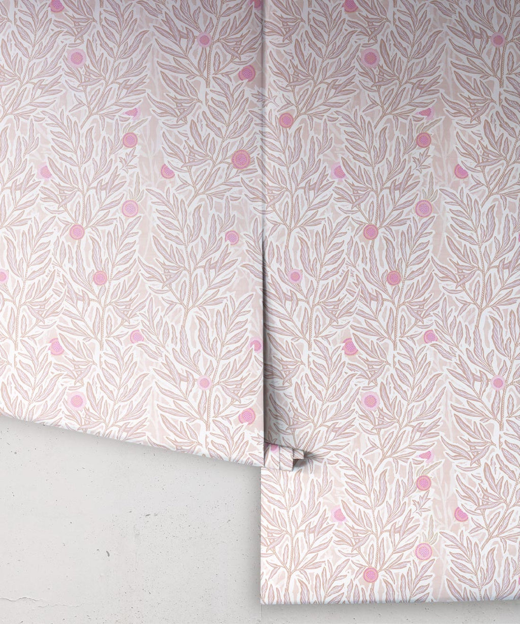 Linen Seagrass Wallpaper, Washed Vintage Dew