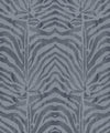 Zebra Wallpaper, Denim