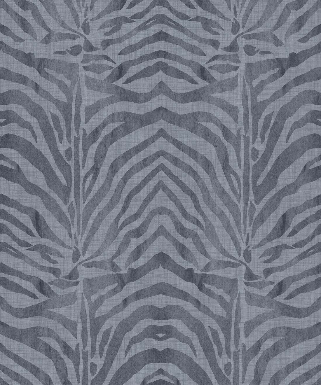 Zebra Wallpaper, Denim