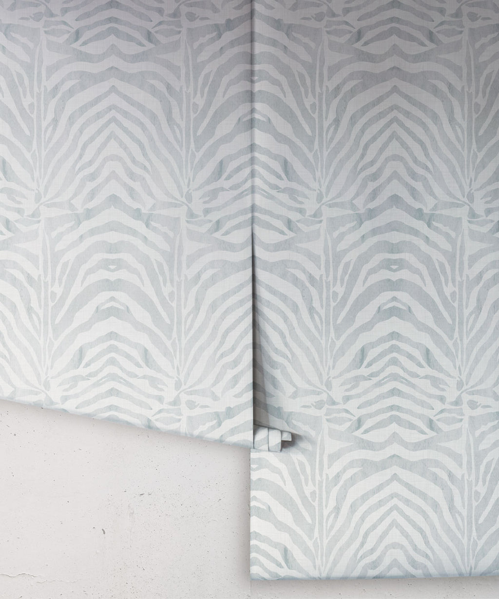 Zebra Wallpaper, Desert Sage