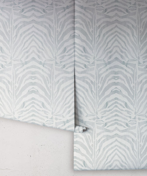 Zebra Wallpaper, Desert Sage