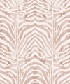 Zebra Wallpaper, Papaya Blush