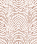 Zebra Wallpaper, Papaya Blush