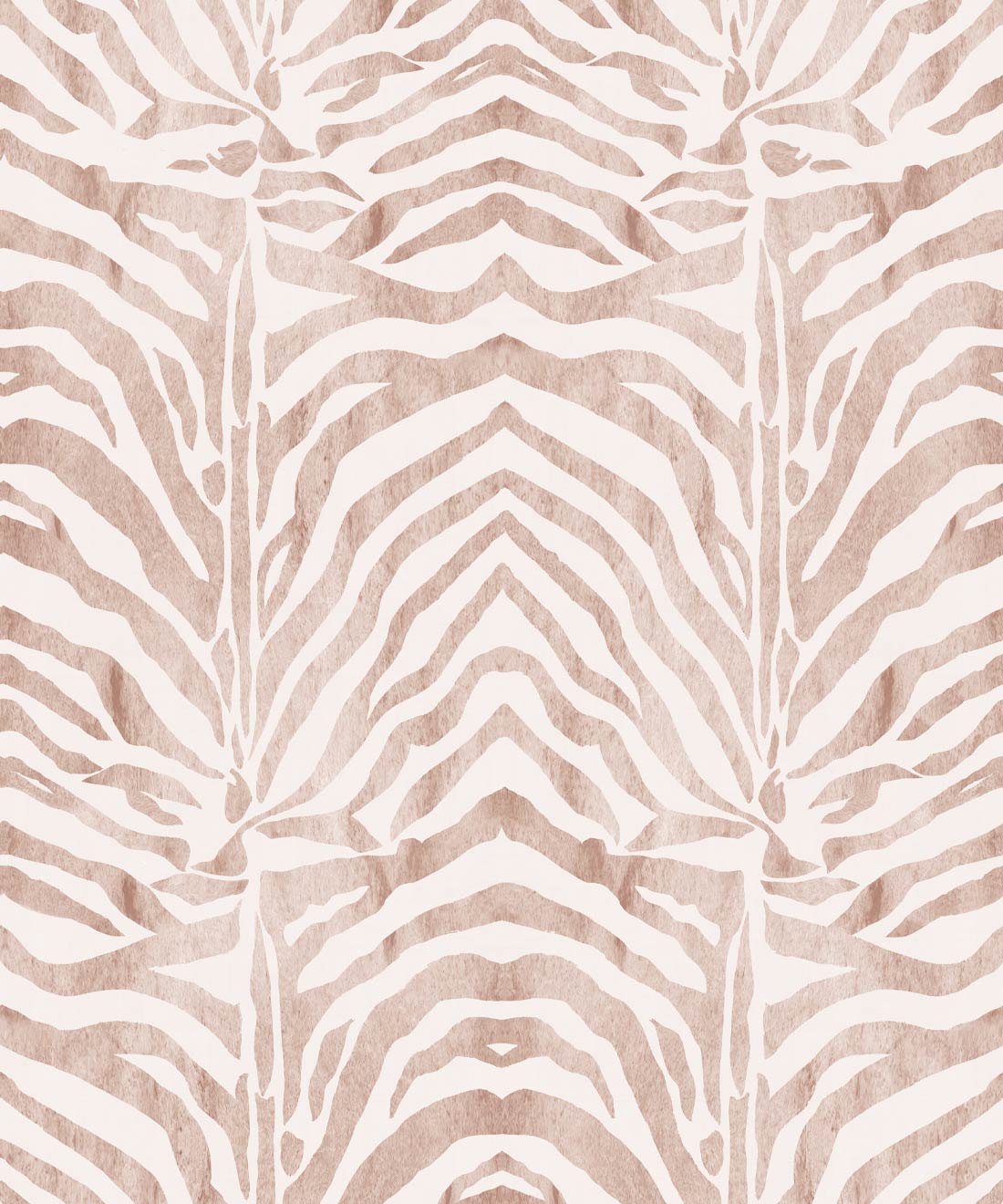 Zebra Wallpaper, Papaya Blush