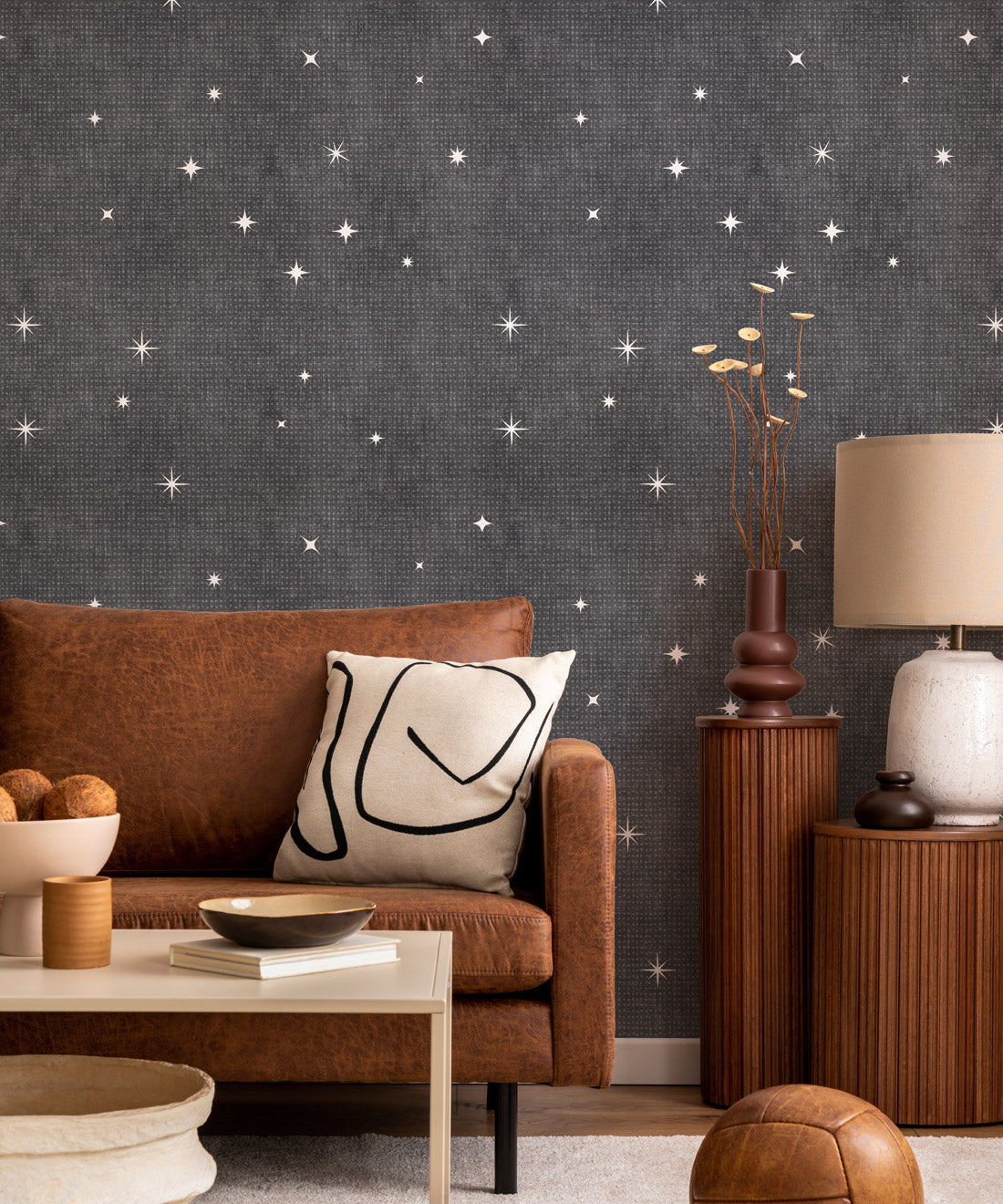 Southern Skies Wallpaper, Charcoal