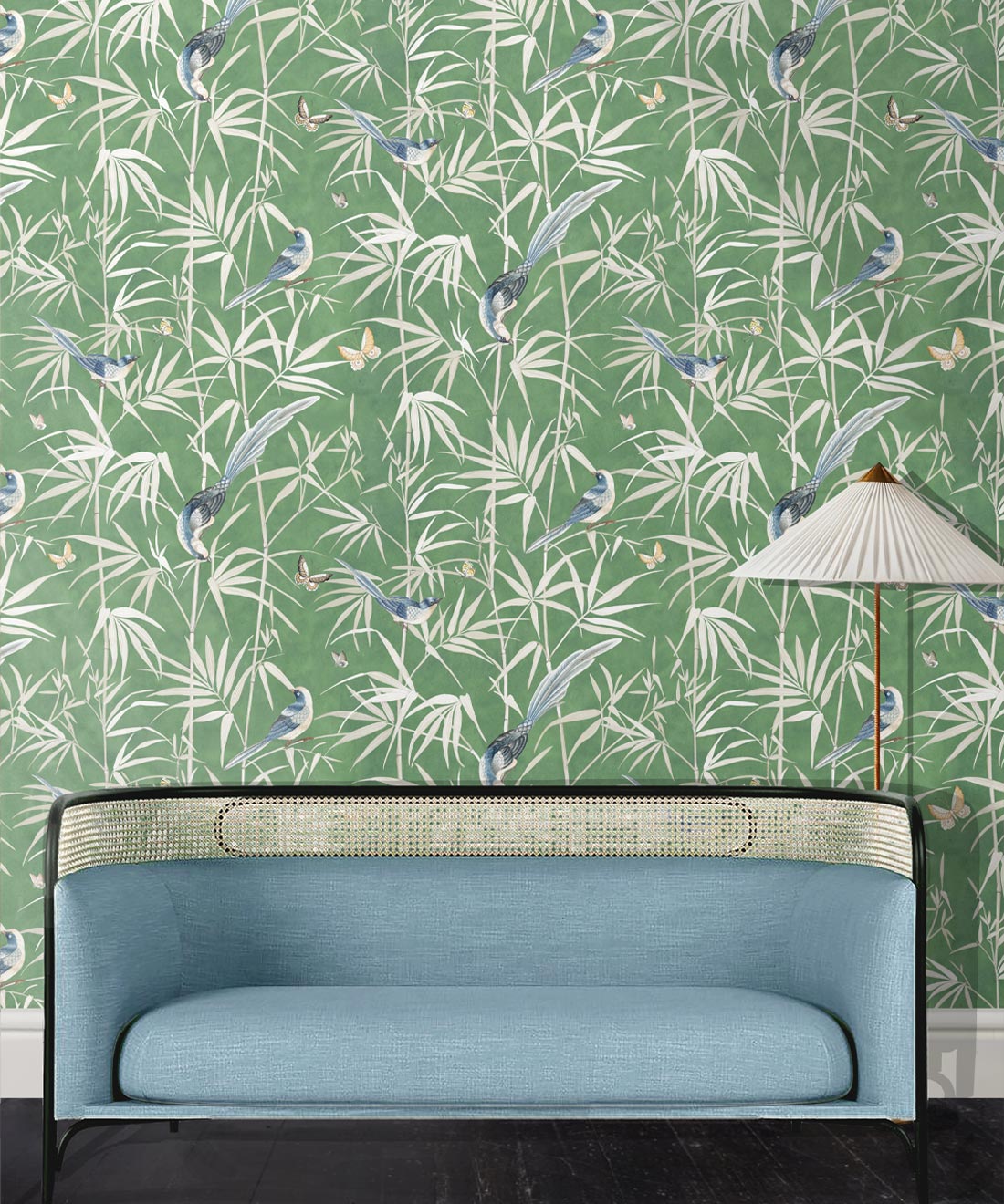 Bamboo Wallpaper, Green