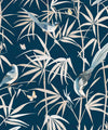 Bamboo Wallpaper, Navy