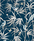 Bamboo Wallpaper, Navy