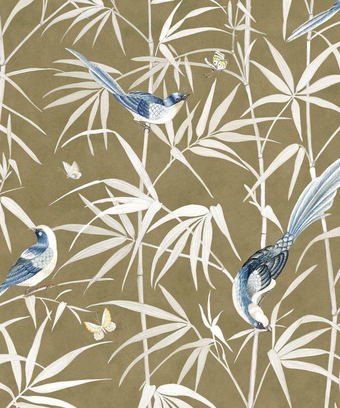 Bamboo Wallpaper, Olive