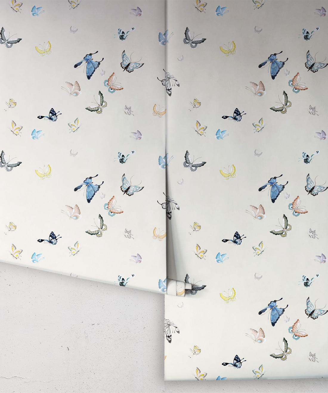 Butterflies Wallpaper, Beige
