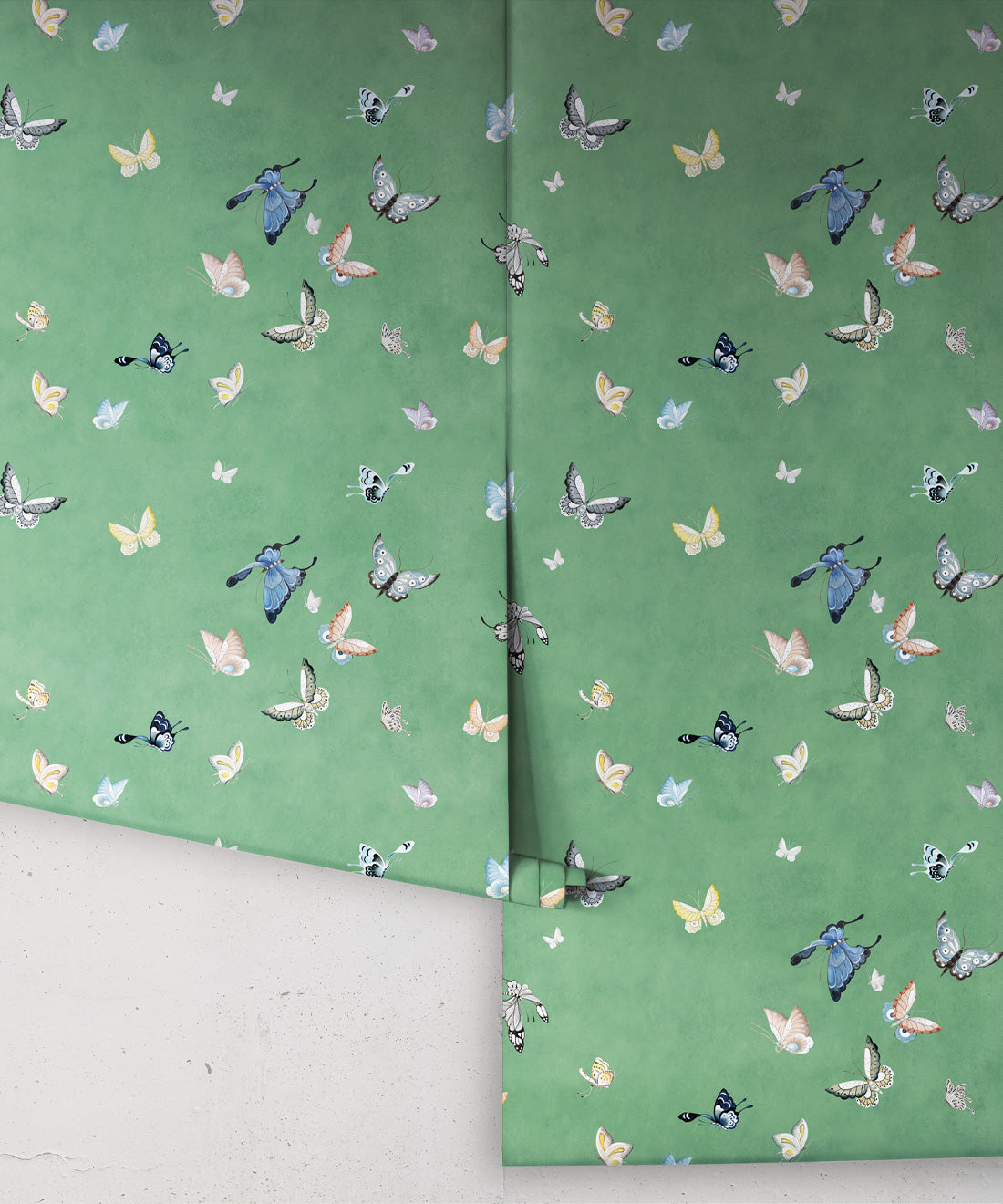 Butterflies Wallpaper, Green
