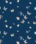 Butterflies Wallpaper, Navy