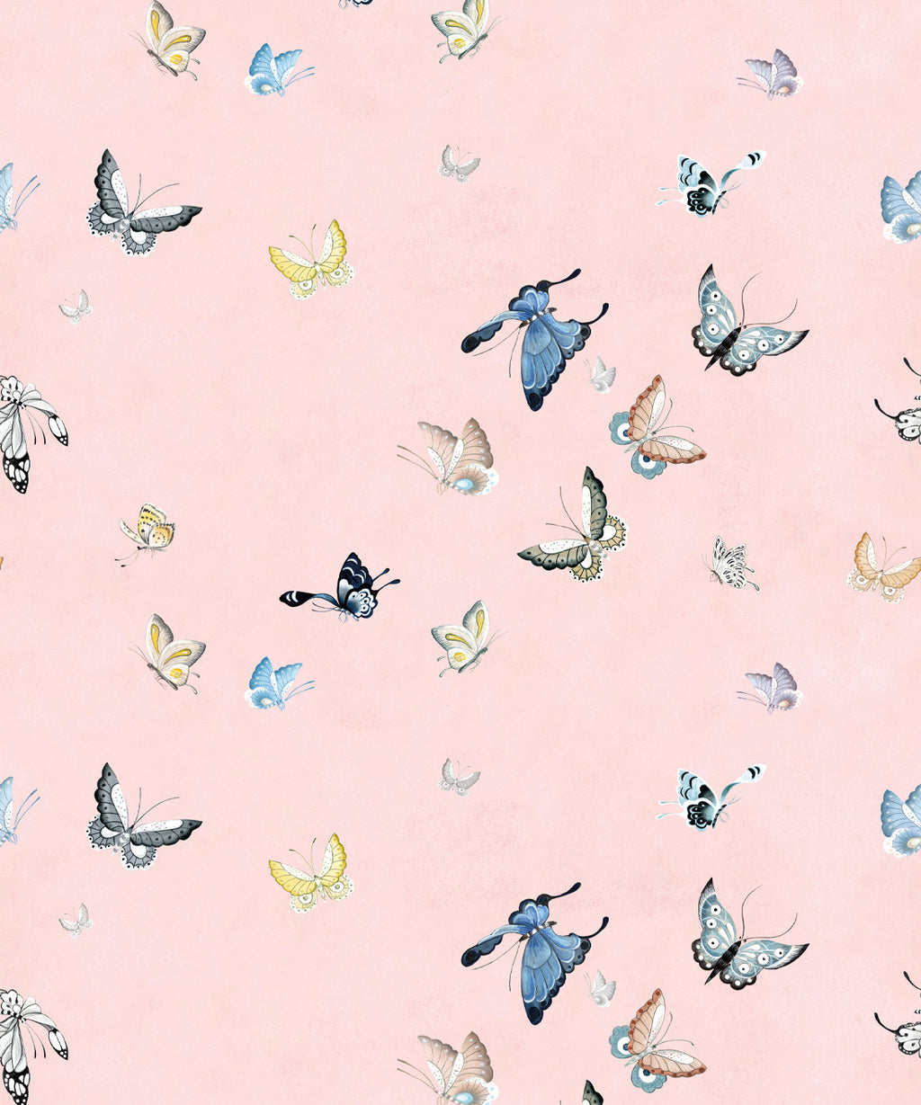 Butterflies Wallpaper, Pink