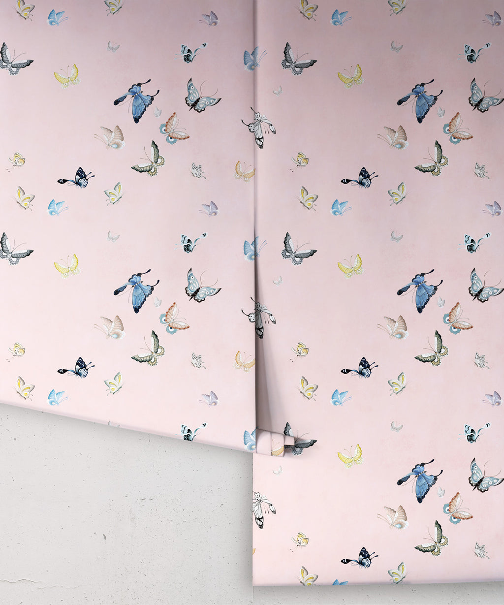 Butterflies Wallpaper, Pink