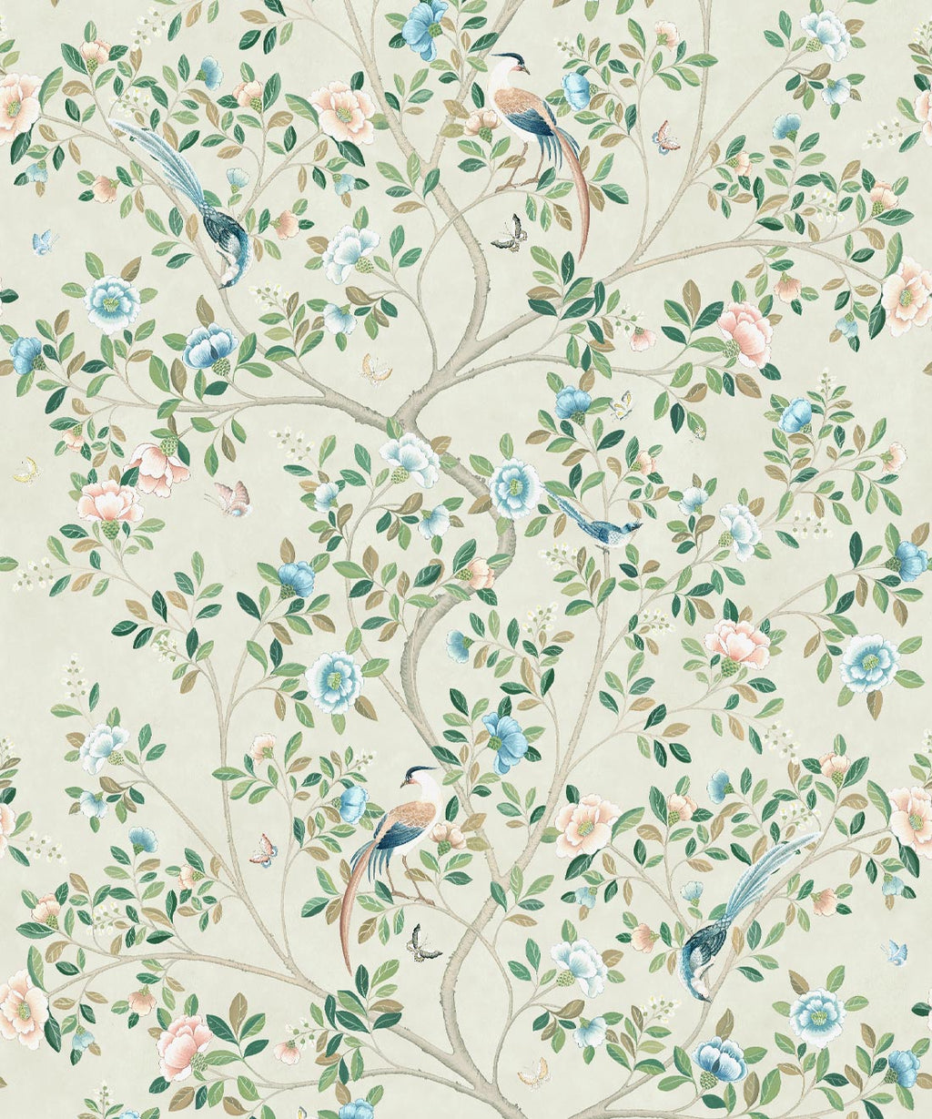 Camellia Tree Mural, Beige