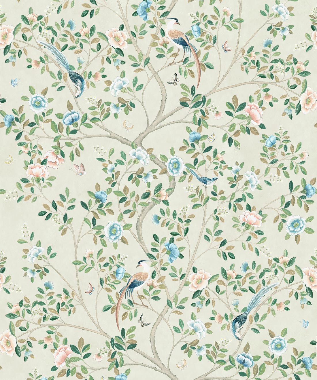 Camellia Tree Mural, Beige