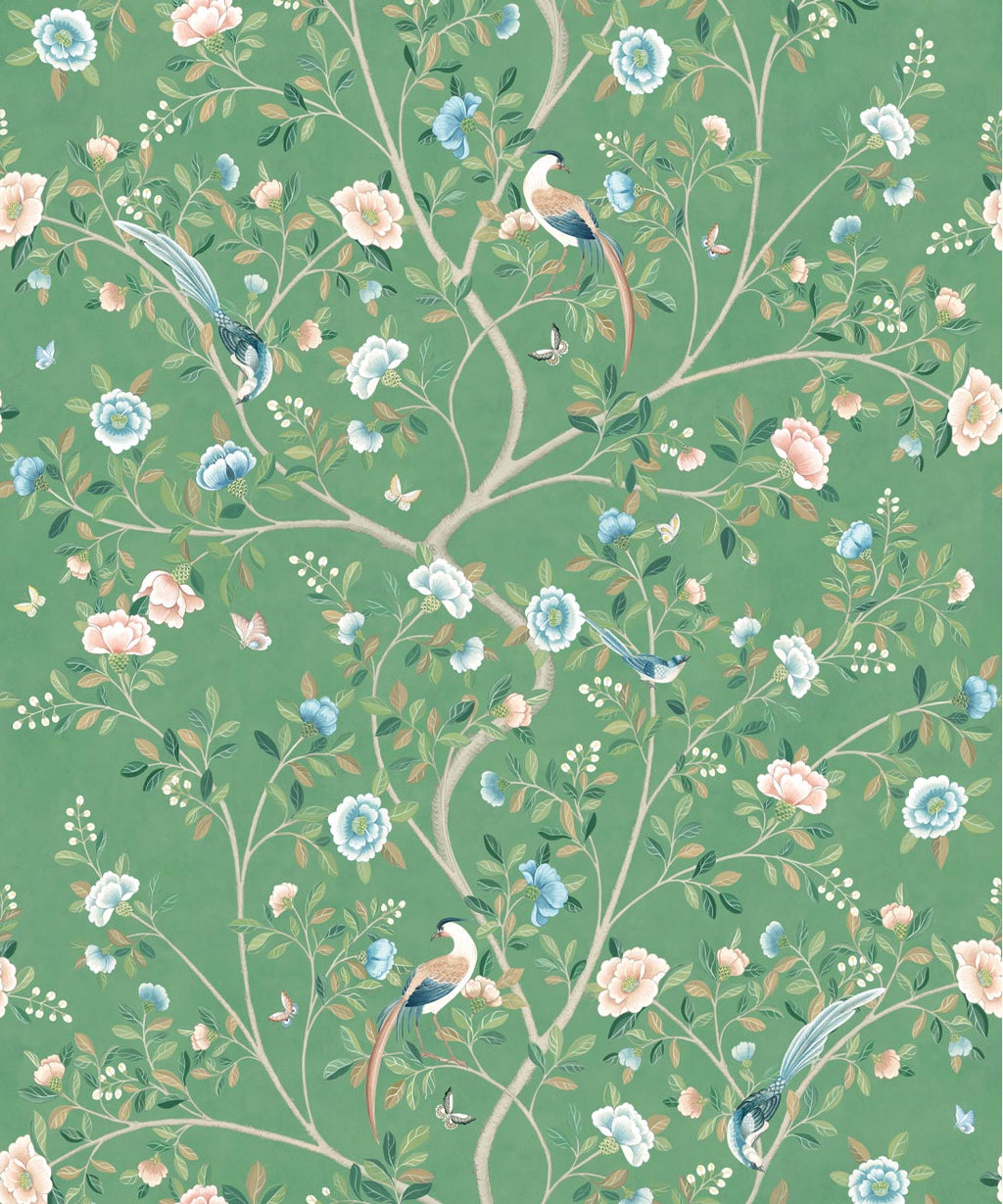 Camellia Tree Mural, Green