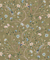 Camellia Tree Mural, Olive