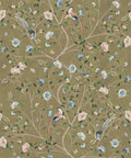 Camellia Tree Mural, Olive
