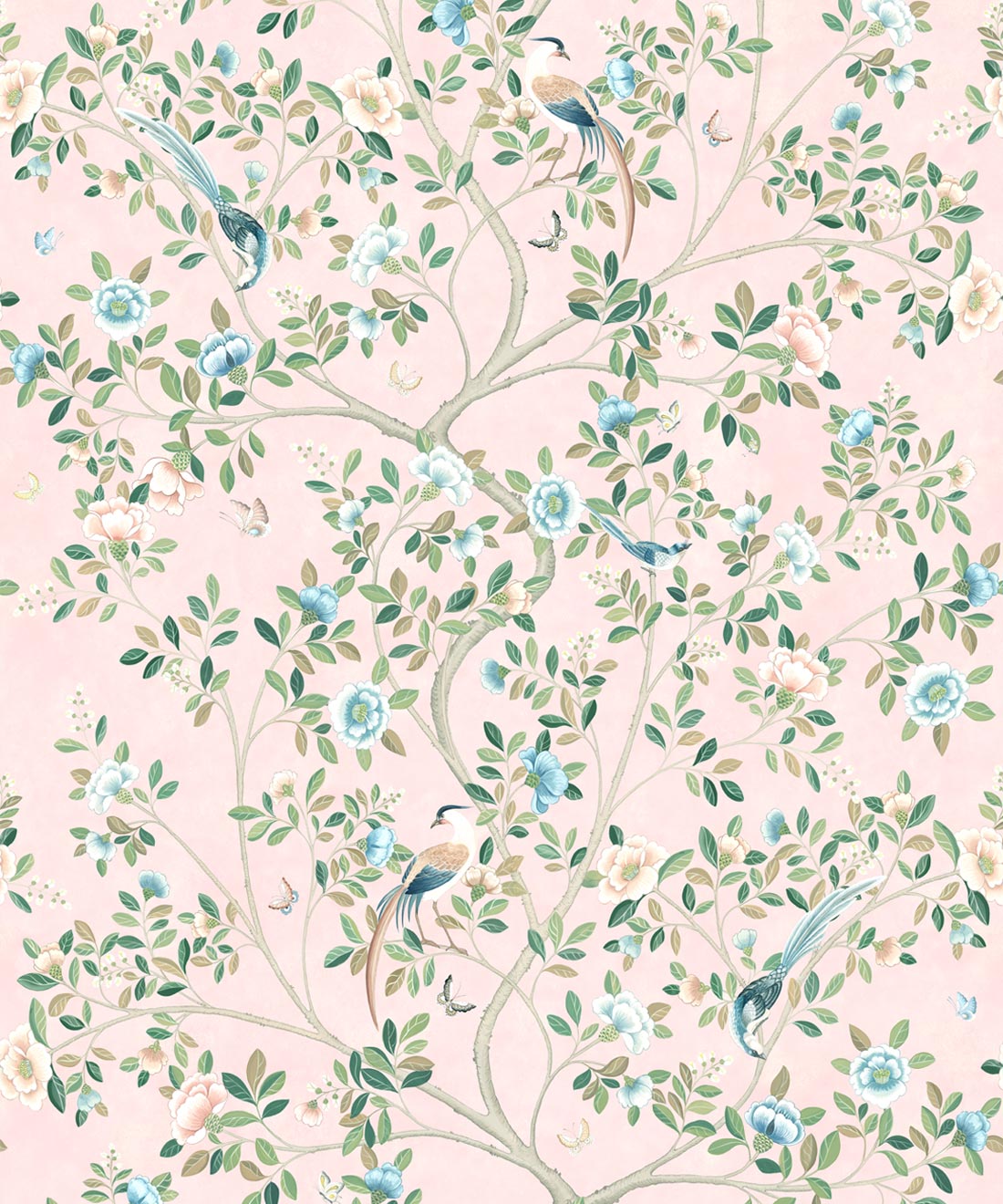 Camellia Tree Mural, Pink