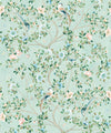 Camellia Tree Mural, Powder Blue