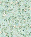 Camellia Tree Mural, Powder Blue
