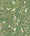 White Blossom Tree Wallpaper, Moss