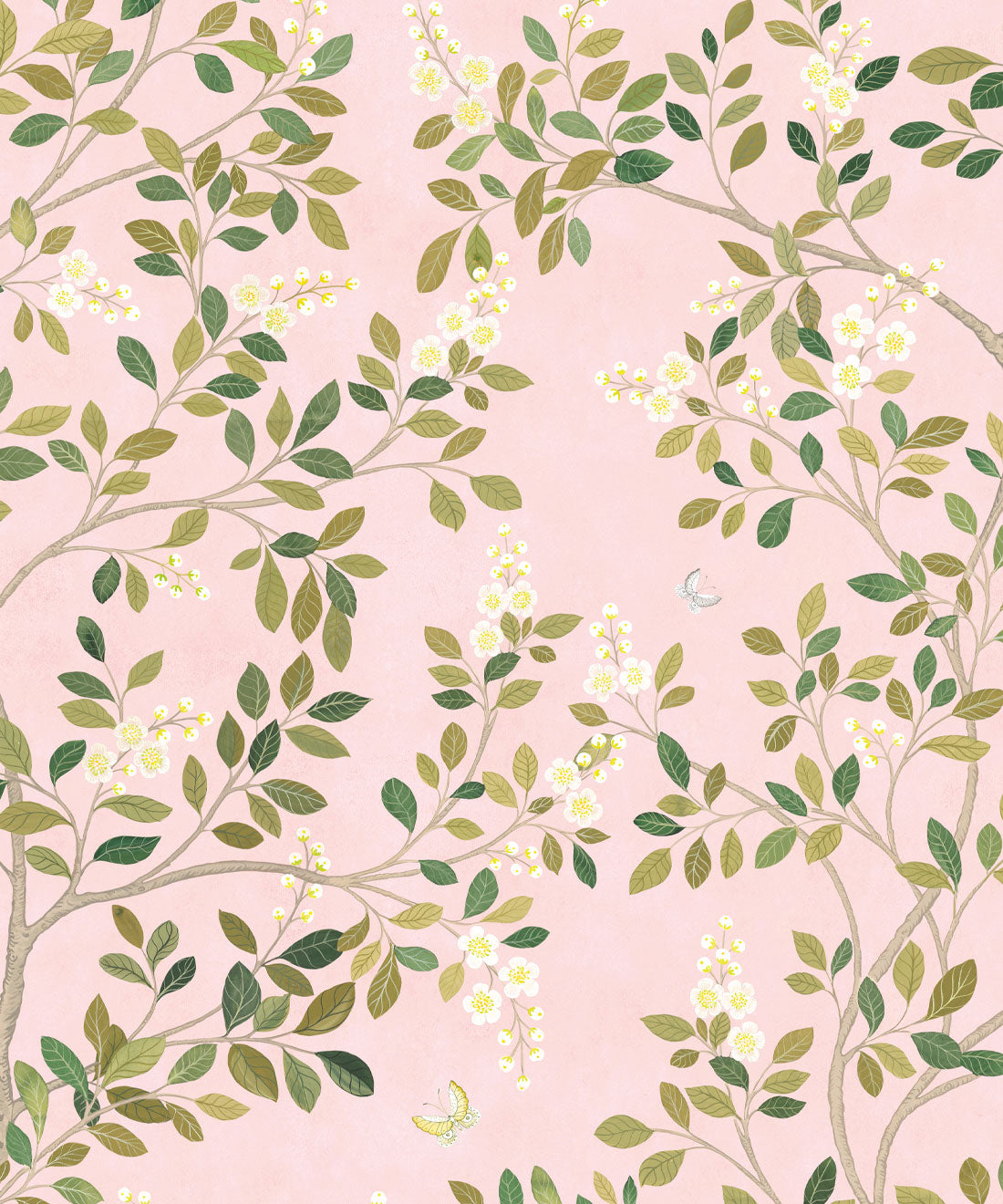 White Blossom Tree Wallpaper, Pink