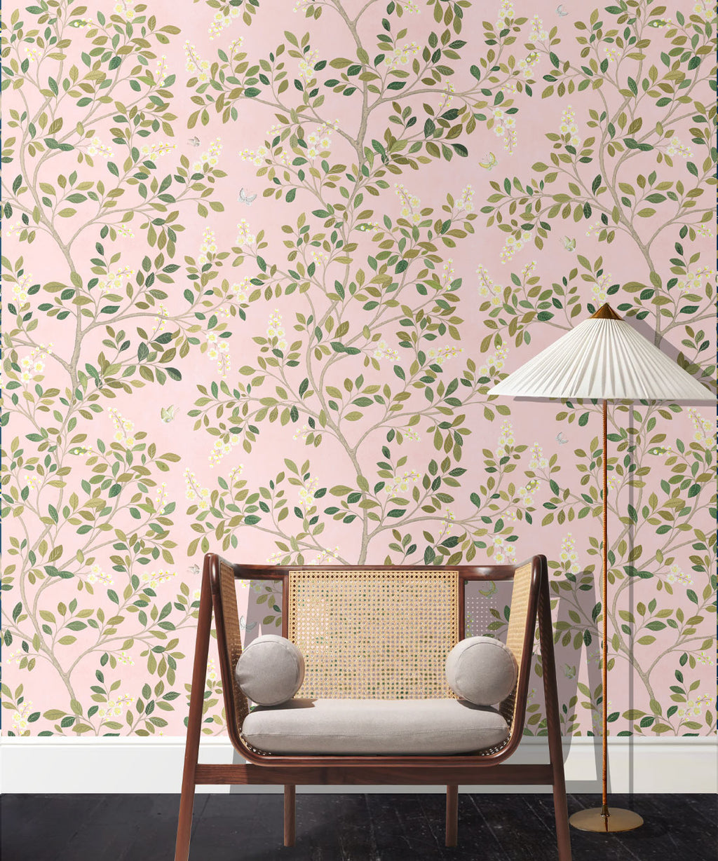 White Blossom Tree Wallpaper, Pink