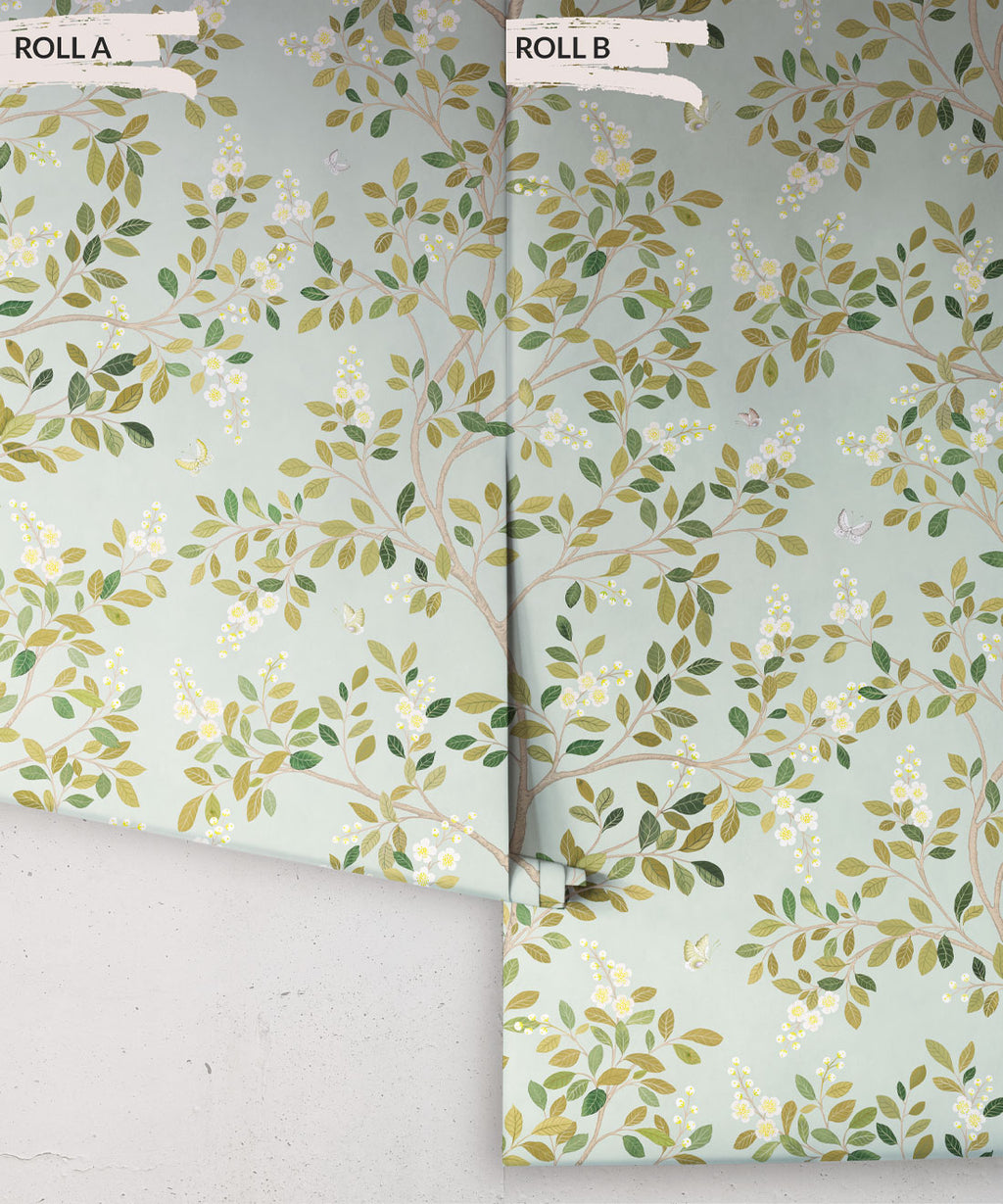 White Blossom Tree Wallpaper, Sea Spray