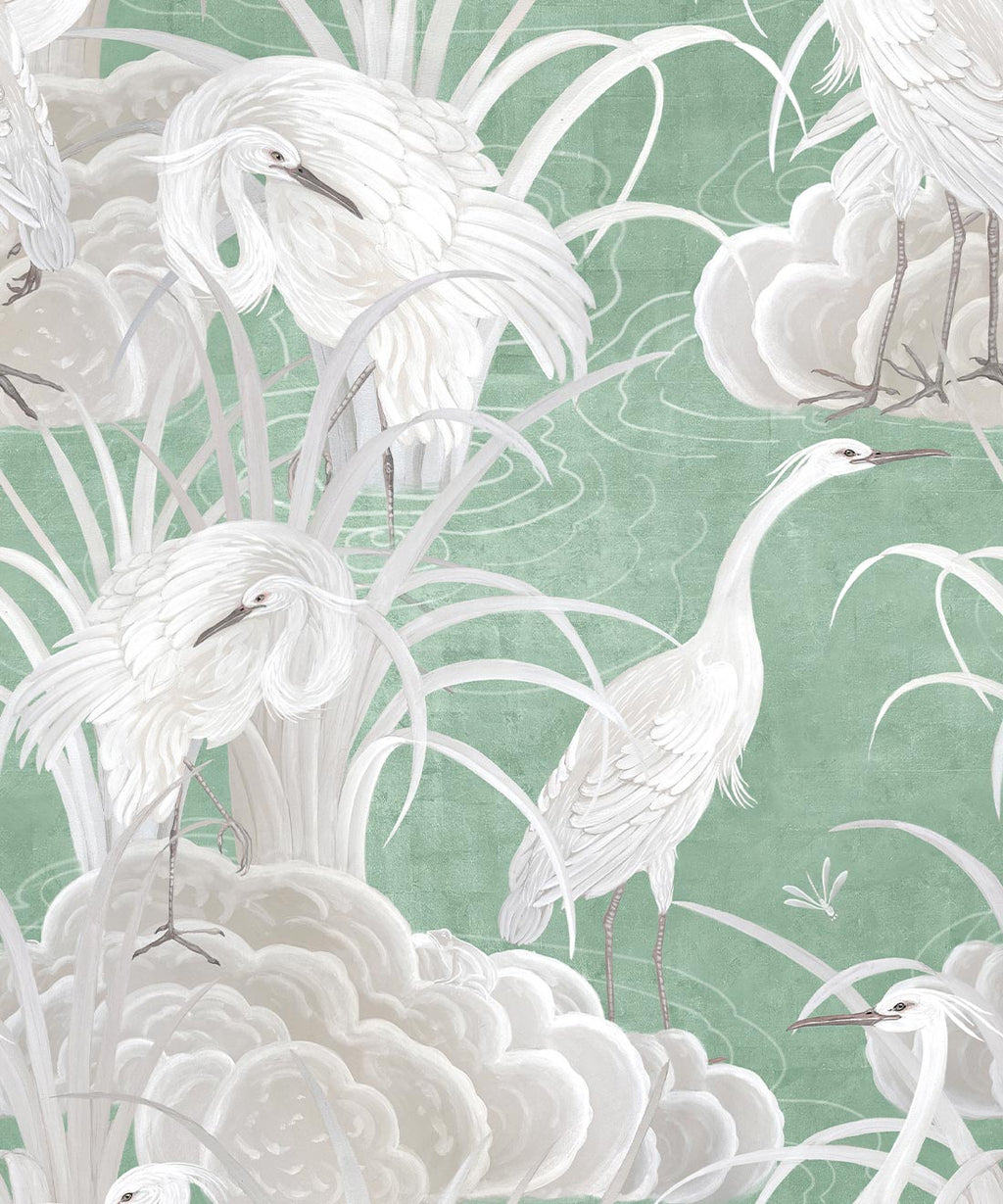 Water Birds Wallpaper, Mint