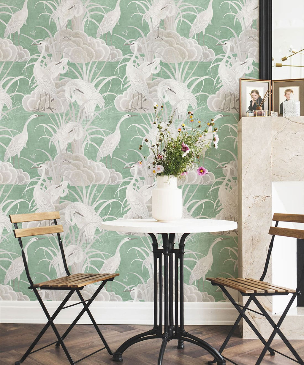 Water Birds Wallpaper, Mint