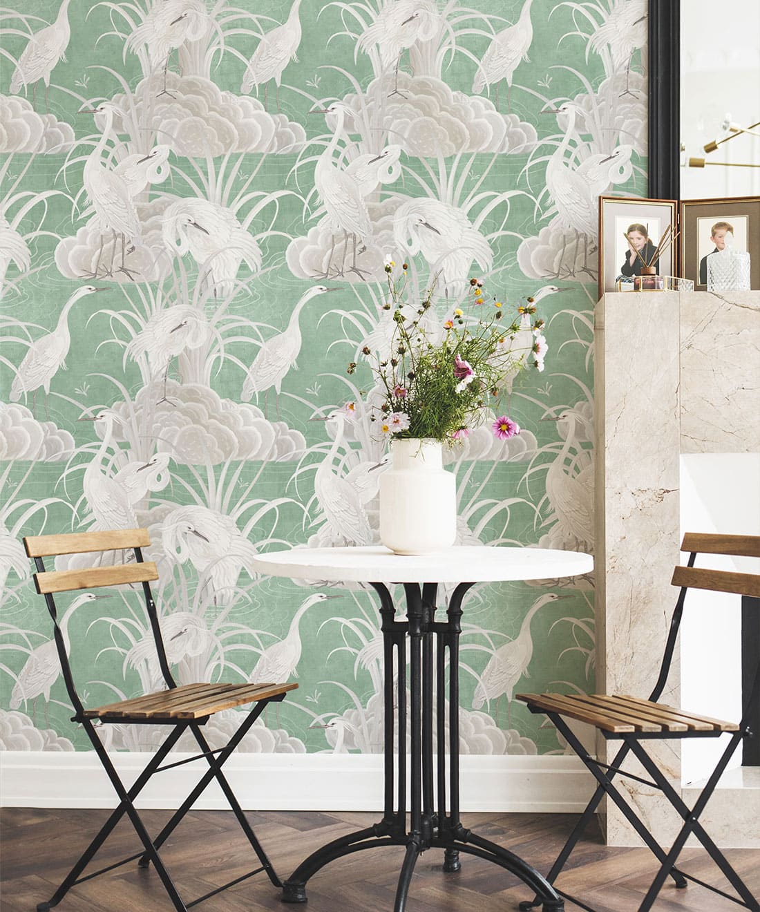 Water Birds Wallpaper, Mint