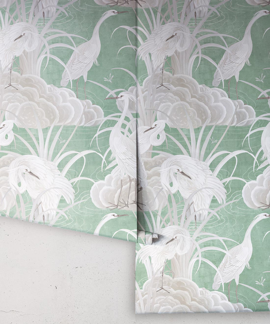 Water Birds Wallpaper, Mint