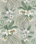 Hibiscus at Double Bay Wallpaper, Beige